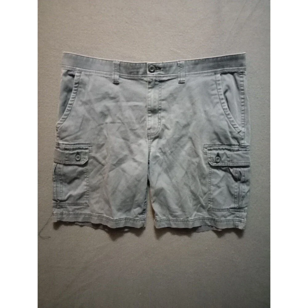 St John's Bay Men's Size 42 Blue Comfort Stretch Cargo Shorts 10